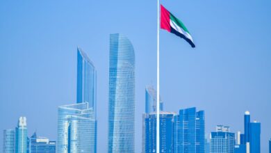 The Flag of the United Arab Emirates